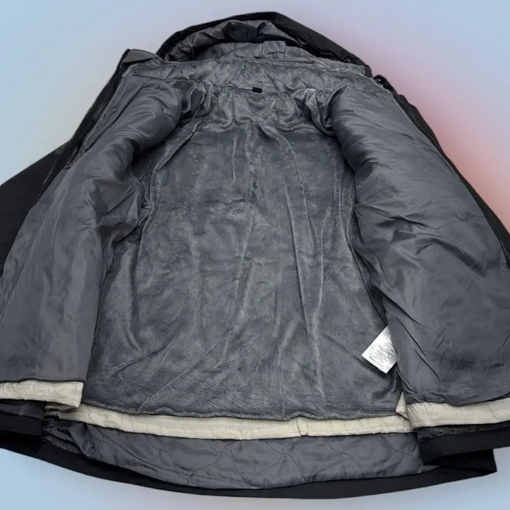 FREE COUNTRY Women's Small TRICLIMATE Black Hooded Jacket 3-IN-1 ⭐️ - Picture 9 of 9